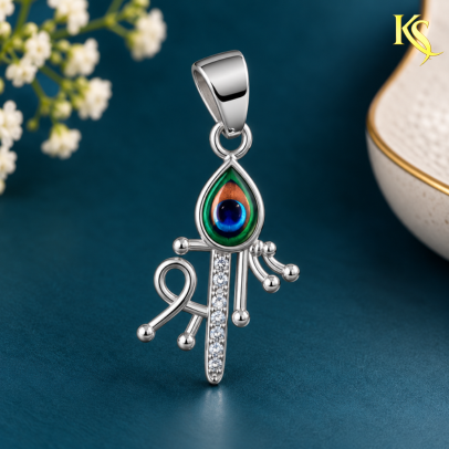 Shree Krishna Mor Pankh Pendant