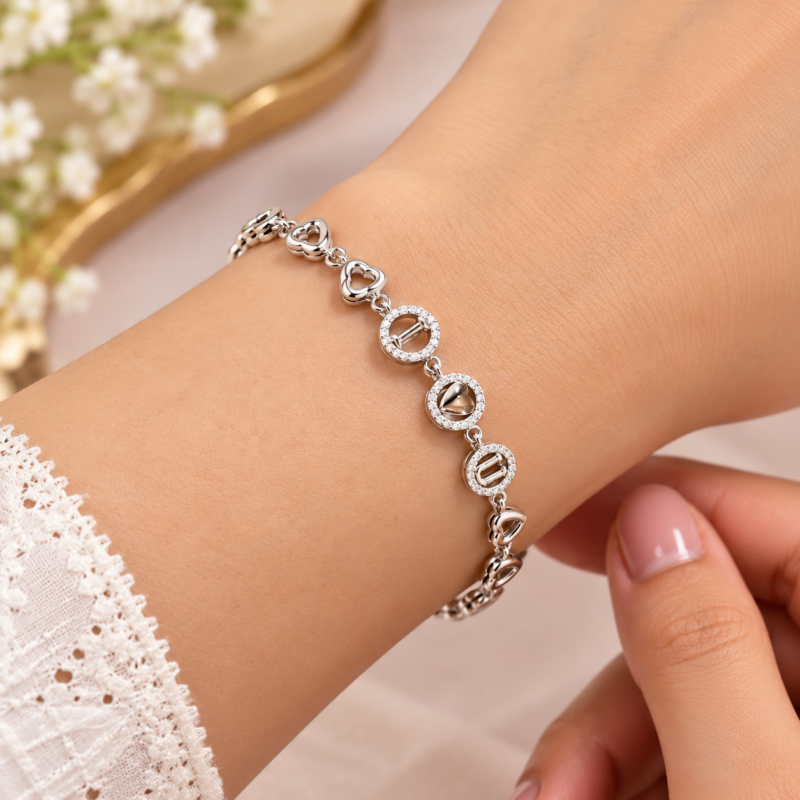 92.5 Ladies Silver Bracelet image 2